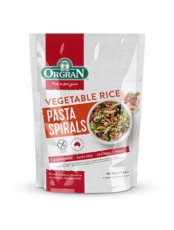 Orgran - 無麥麩糙米蔬菜螺絲粉 (250 g)